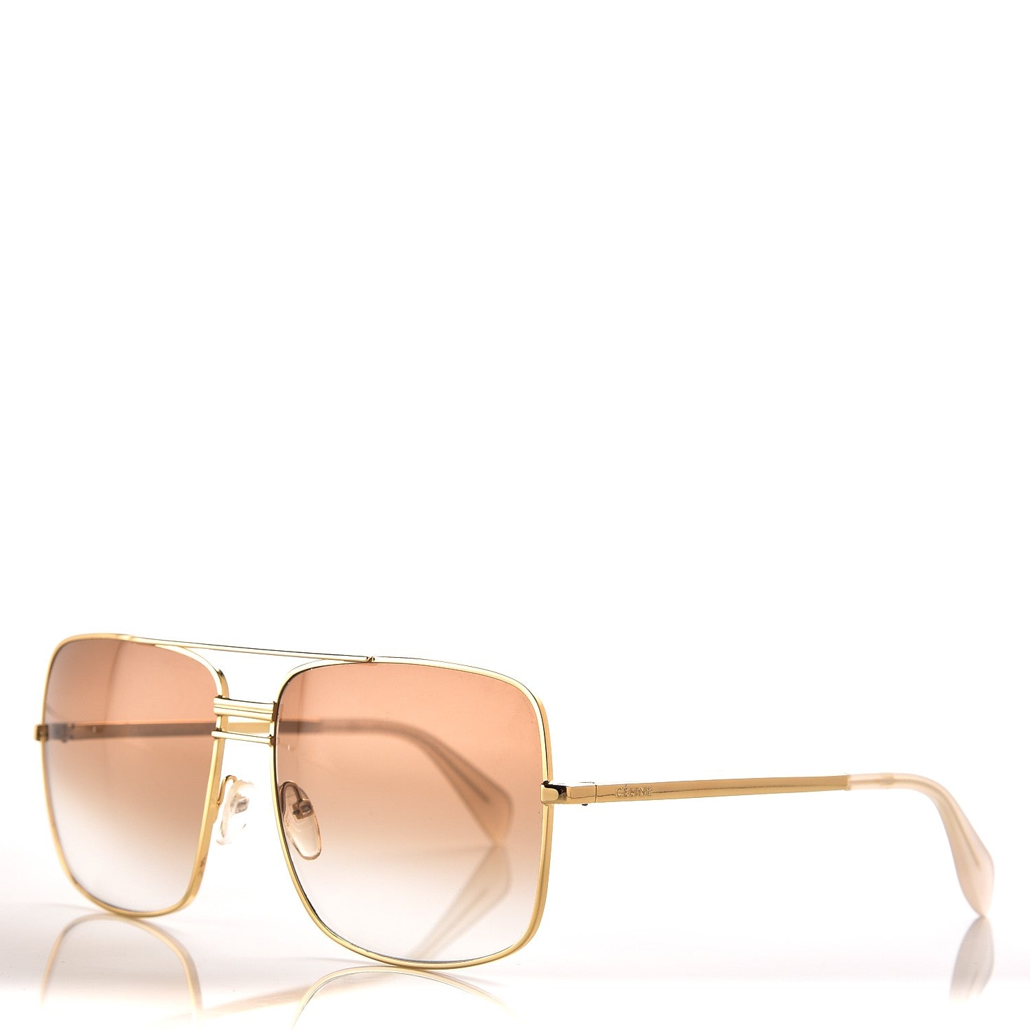 Celine Metal Sunglasses CL 41808/S Gold 1 of 8