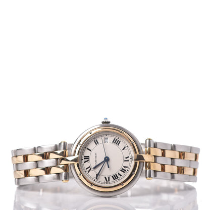 Cartier Stainless Steel 18K Yellow Gold 29mm Panthere Vendome Quartz Watch 3 of 8
