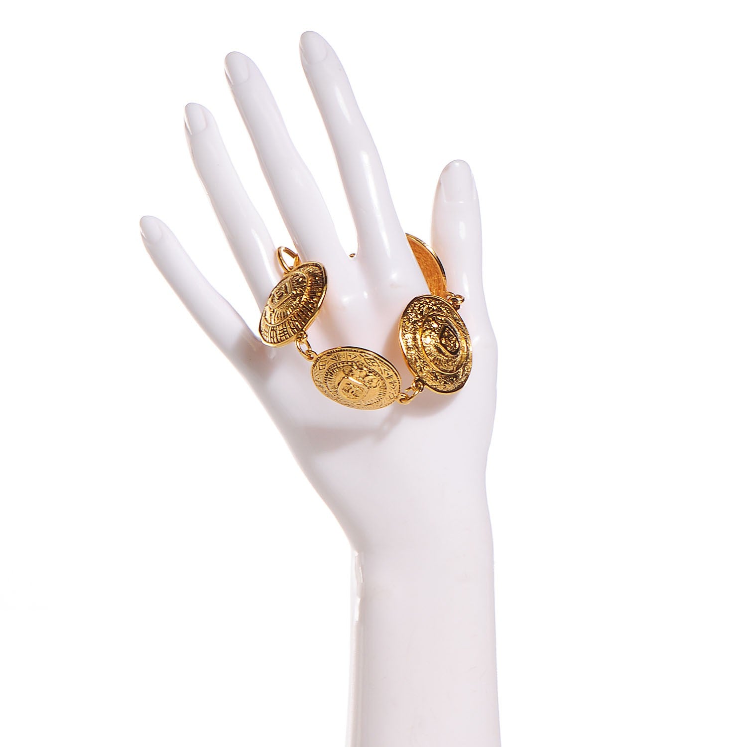 Chanel Medallion Bracelet Gold 8 of 12