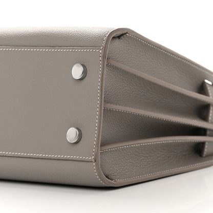 Saint Laurent Grained Calfskin Topstich Baby Sac De Jour Fog 9 of 20