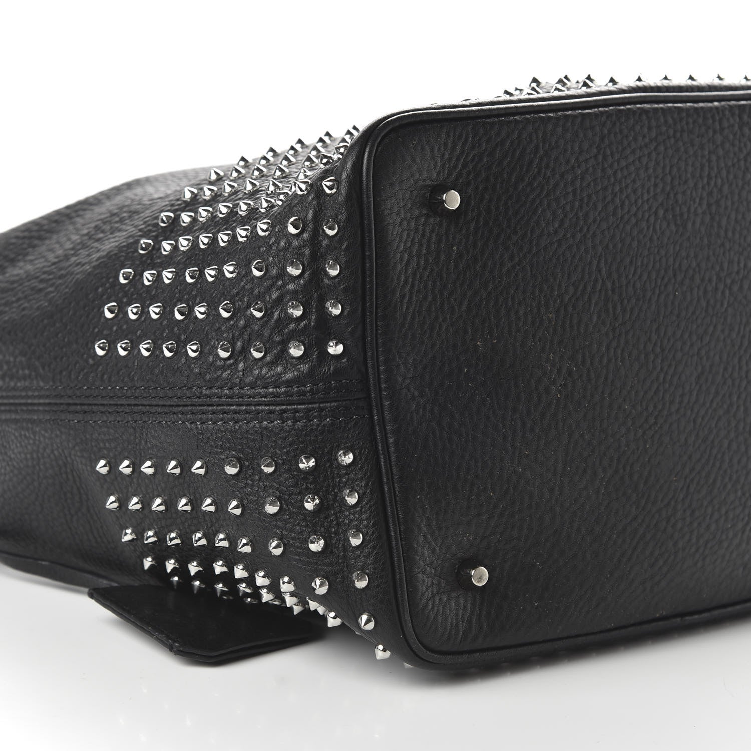 Burberry Calfskin Studded Medium Susanna Hobo Black 6 of 9