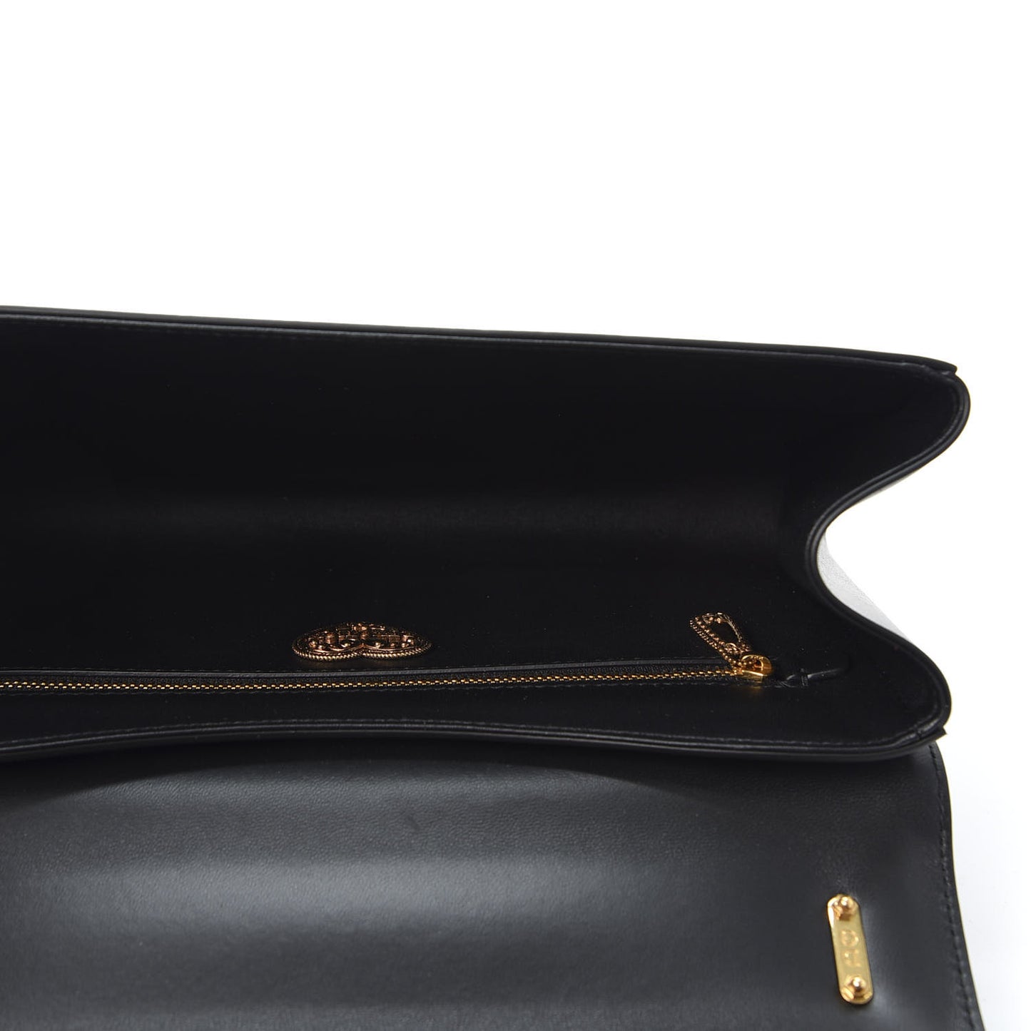 Calfskin Medium Devotion Crossbody Bag Black