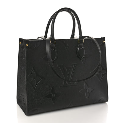 Louis Vuitton Empreinte Monogram Giant Onthego MM Black 3 of 9
