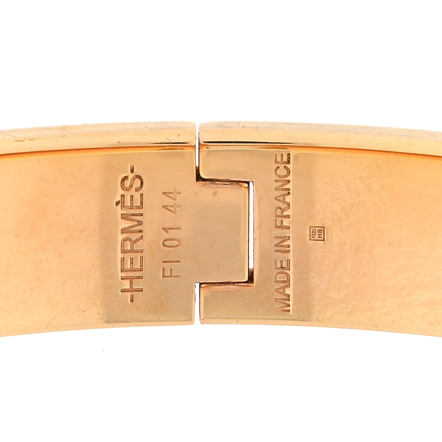 Hermes Enamel Narrow Clic Clac H Bracelet PM White 4 of 5