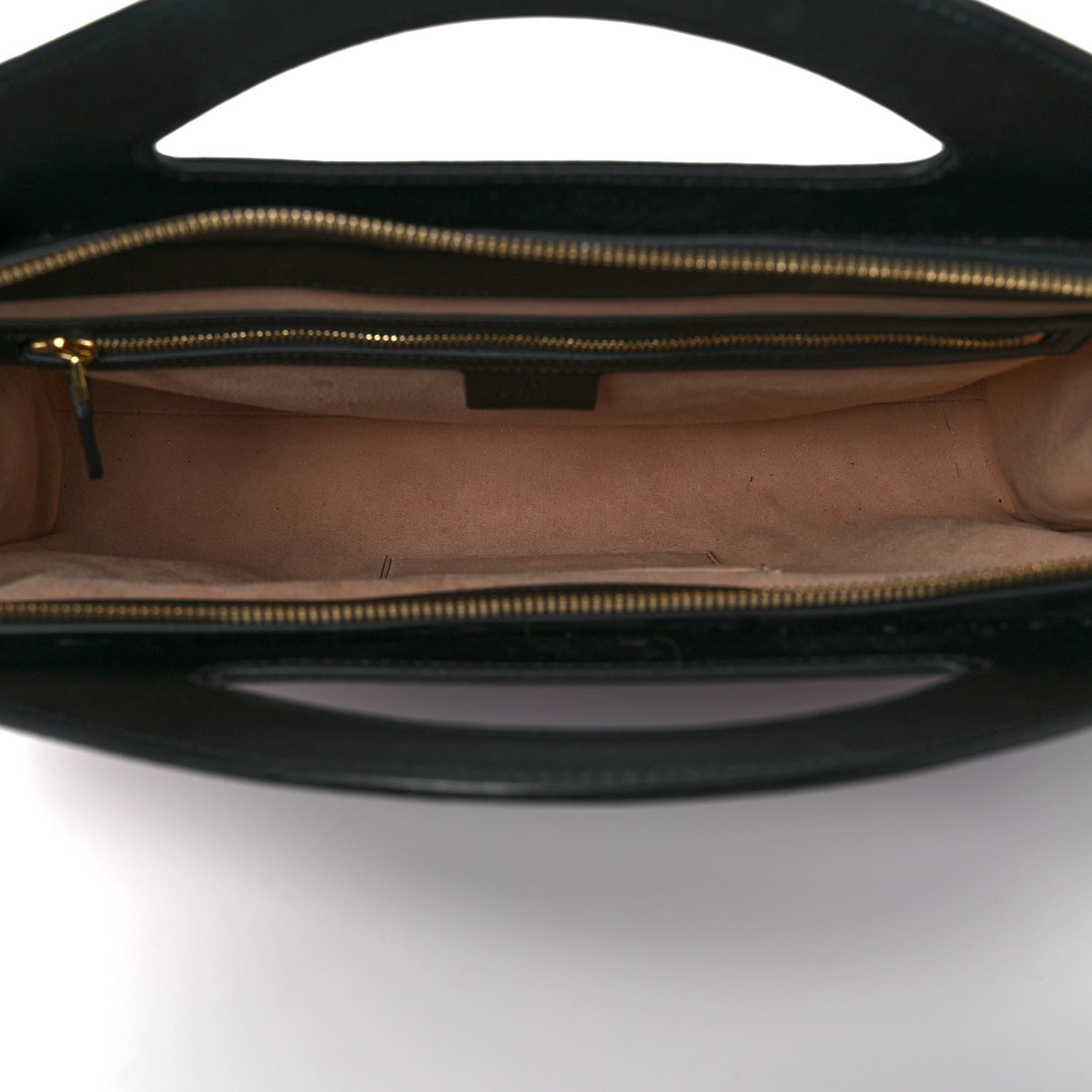 Gucci Suede Patent GG Web Medium Ophidia Top Handle Chain Nocciola Black 5 of 10