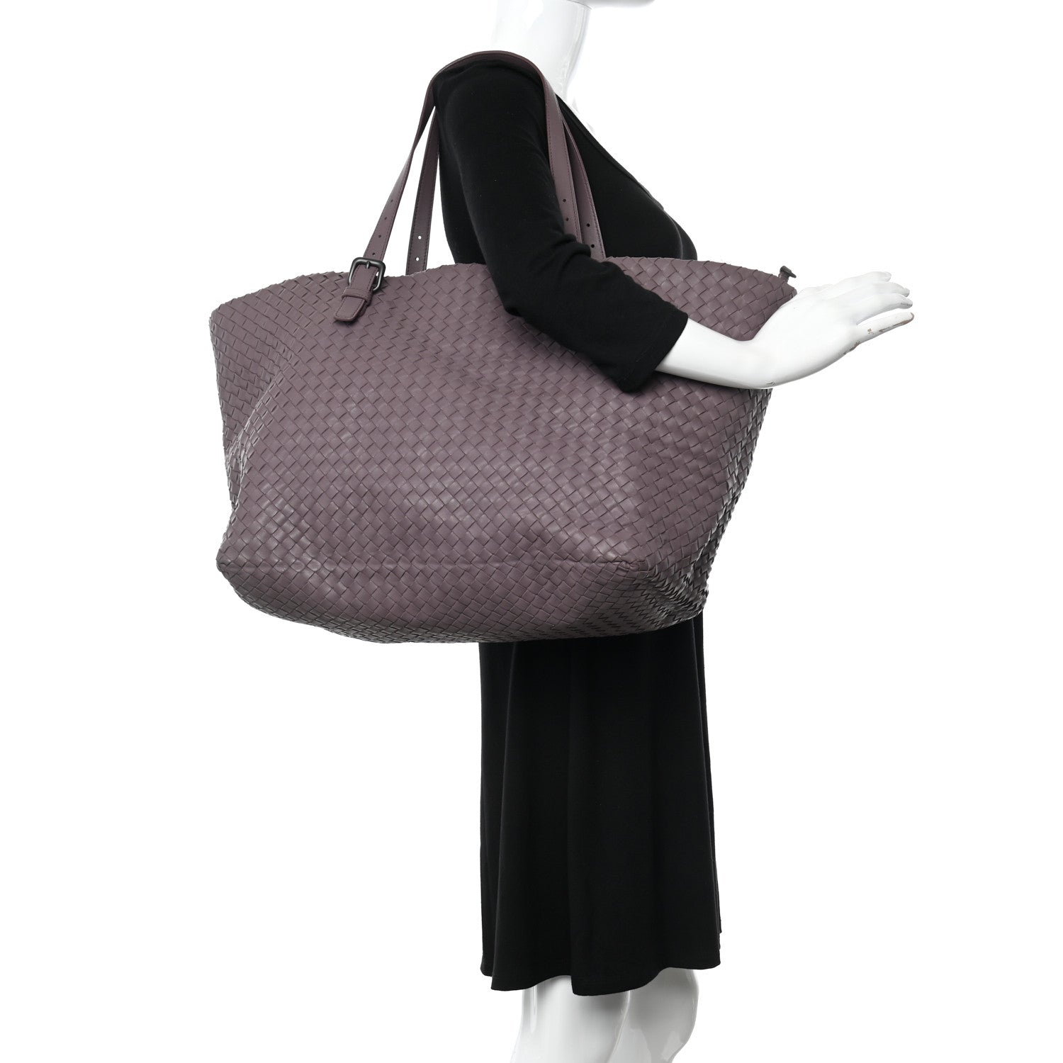 Bottega Veneta Nappa Intrecciato Large Cesta Tote Violet 2 of 11