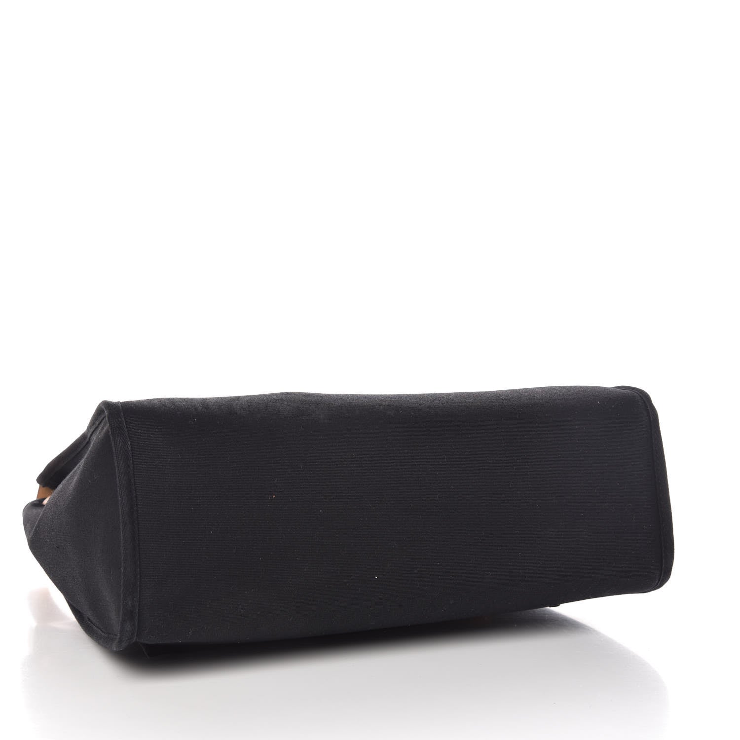 Hermes Toile Vache Calfskin Herbag 30 PM Black Natural 4 of 10