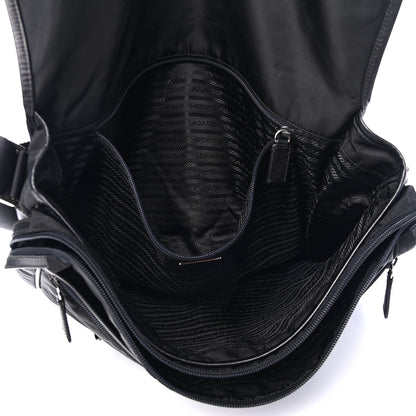 Prada Tessuto Nylon Saffiano Messenger Black 4 of 4