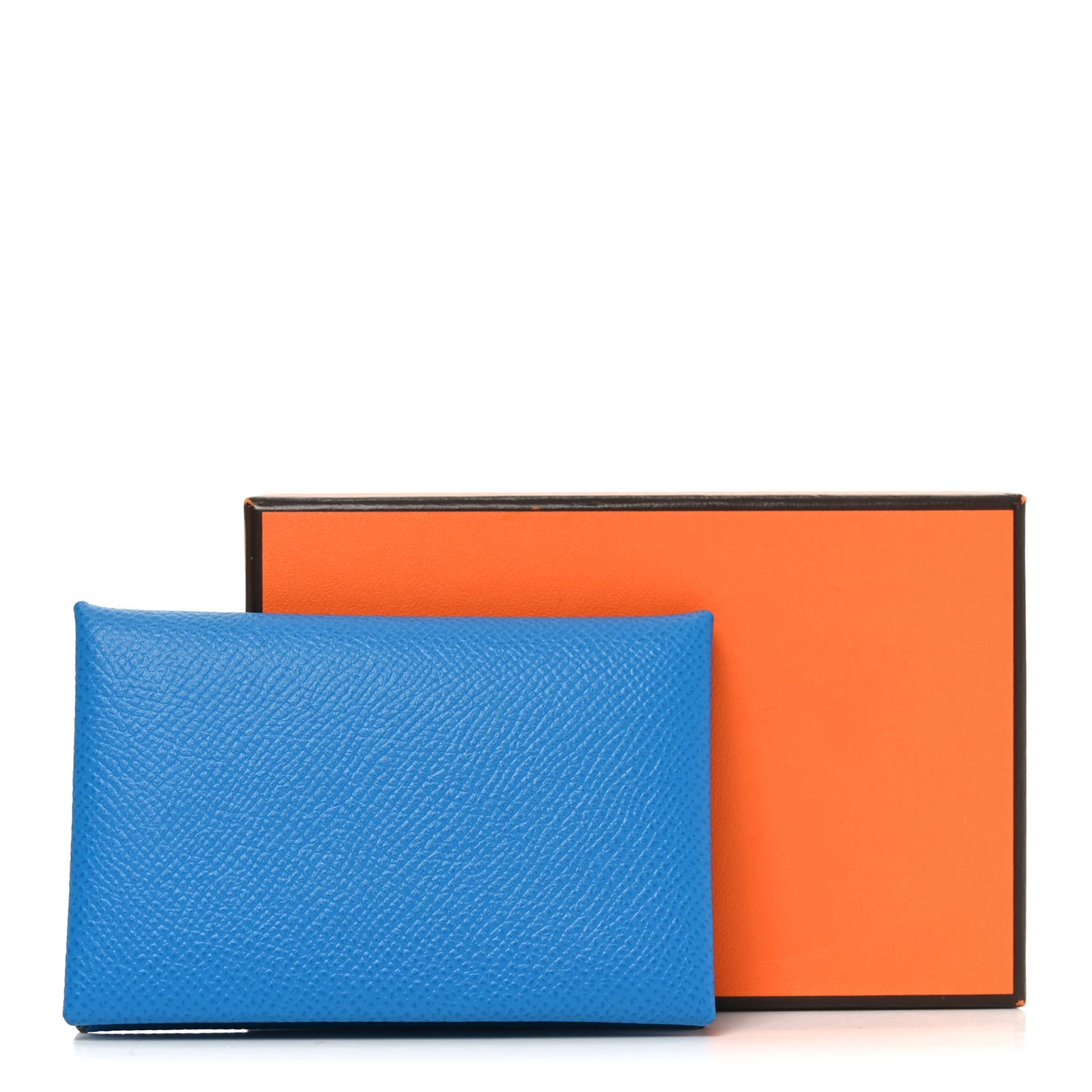 Epsom Calvi Card Case Bleu Zanzibar