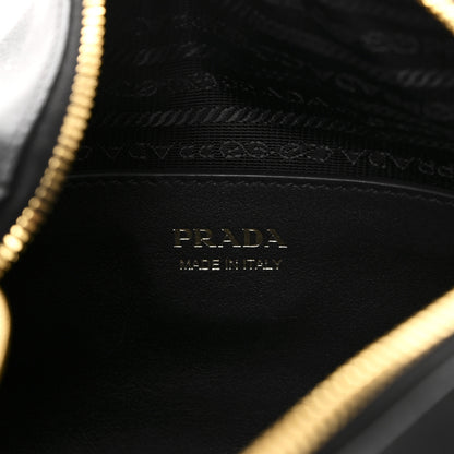 Prada Soft Calfskin Darling Shoulder Bag Black 6 of 9