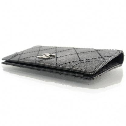Chanel Distressed Caviar Outdoor Ligne Wallet Black 3 of 8