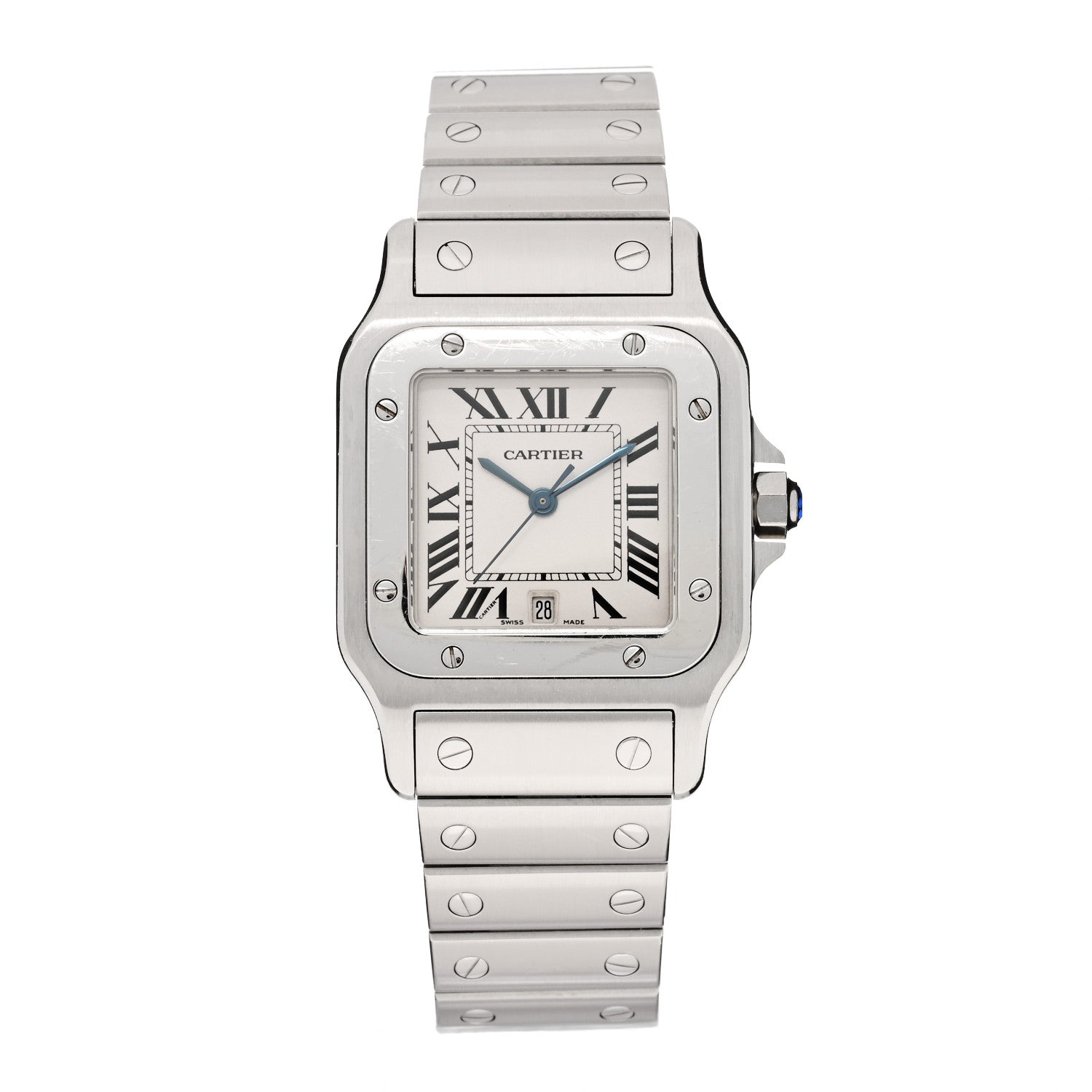 Cartier Stainless Steel 29mm Santos De Cartier Galbee Quartz Watch 1 of 4