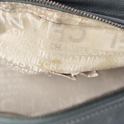 Chanel Caviar Square Stitched Medium Tote Grey 10 of 14