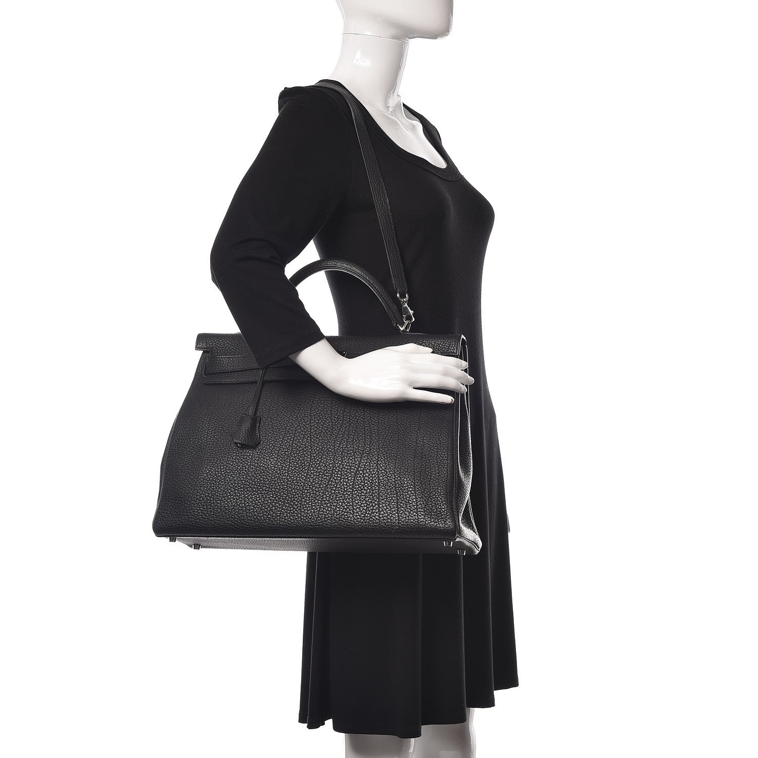 Hermes Fjord Kelly Retourne 40 Black 2 of 47