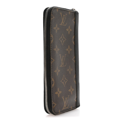 Louis Vuitton Monogram Macassar Vertical Zippy Wallet 3 of 9