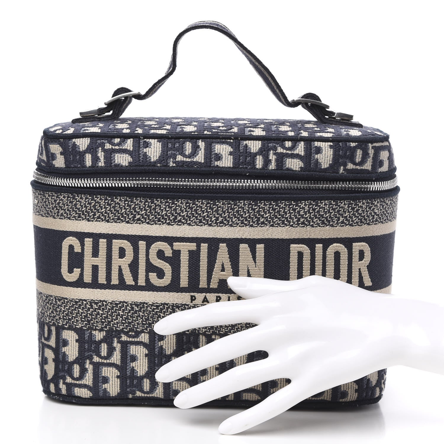 Christian Dior Oblique Diortravel Vanity Case Blue 2 of 10