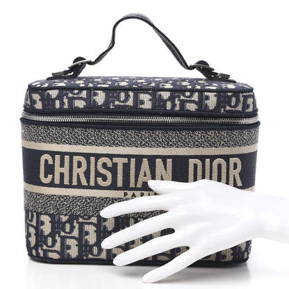 Christian Dior Oblique Diortravel Vanity Case Blue 2 of 10
