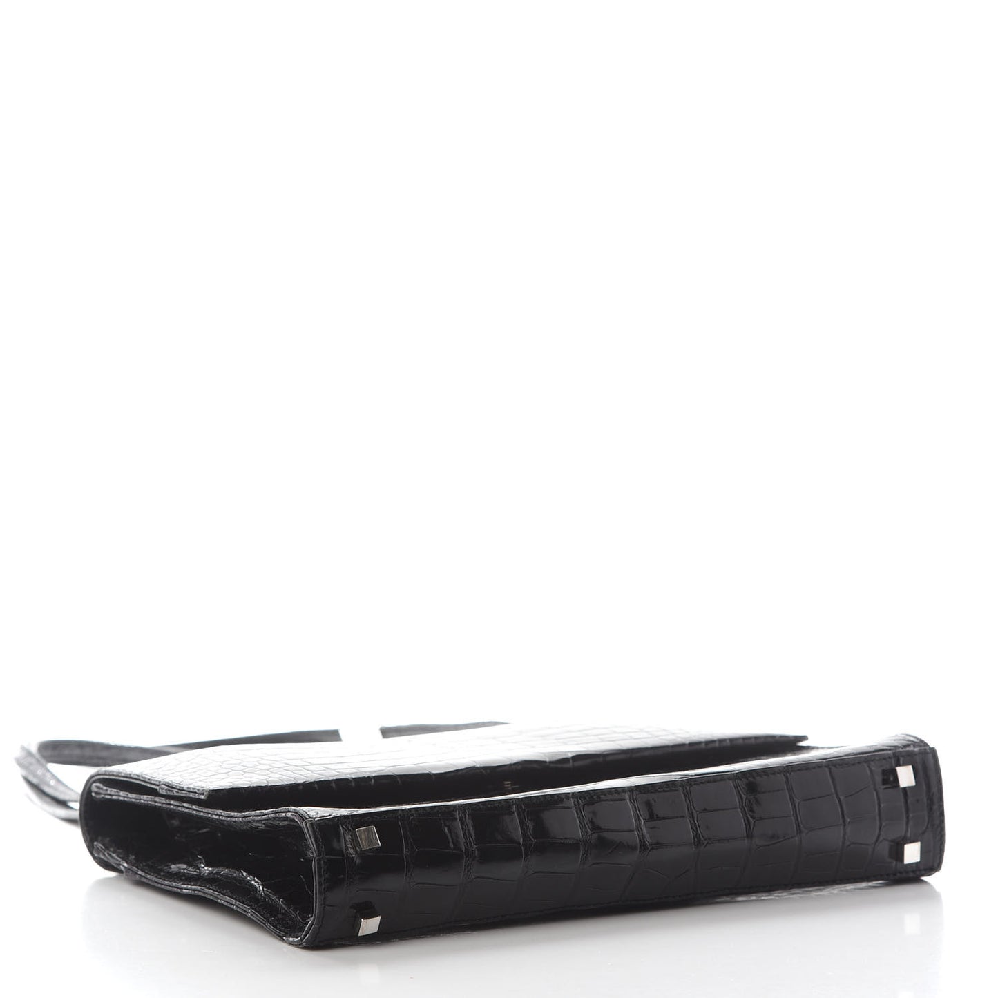 Alligator Shoulder Bag Black