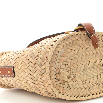 Chloe Raffia Calfskin Marcie Basket Tan 9 of 10