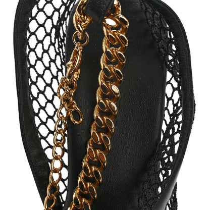 Bottega Veneta Mesh Nappa Chunky Chain Sandals 39.5 Black 10 of 11