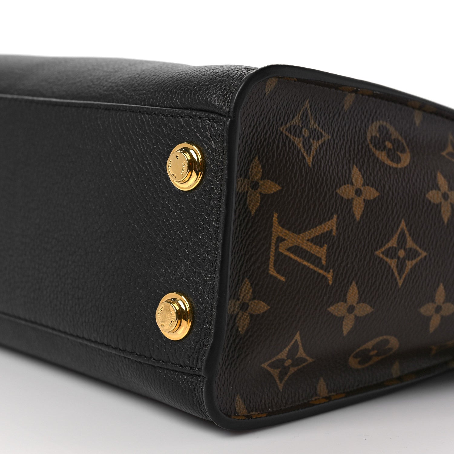 Louis Vuitton Calfskin Monogram On My Side PM Black 9 of 9