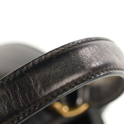Gucci Velvet Diamante Leather Lady Stirrup Top Handle Bag Black 2 of 11