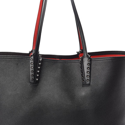 Christian Louboutin Calfskin Spikes East West Cabata Tote Black 8 of 10