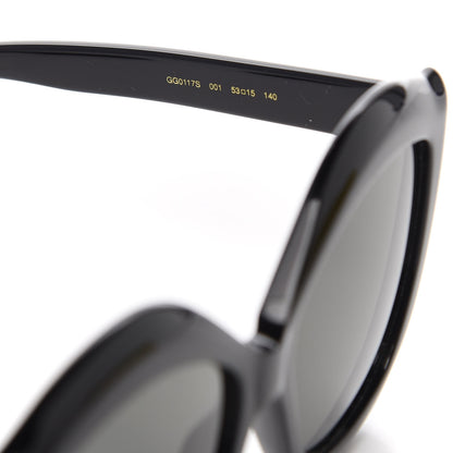 Gucci Cat Eye GG0117S Sunglasses Black 5 of 7