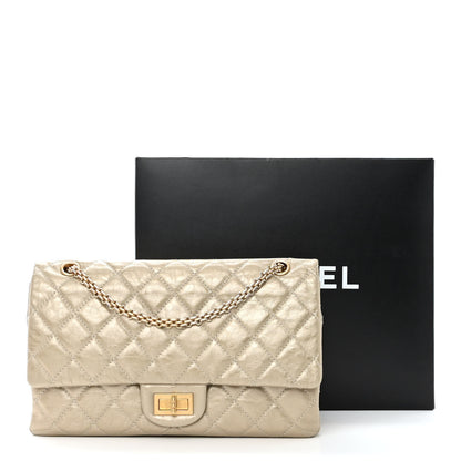 Chanel Metallic Aged Calfskin Quilted 2.55 Reissue 227 Flap Pale Gold 14 of 14