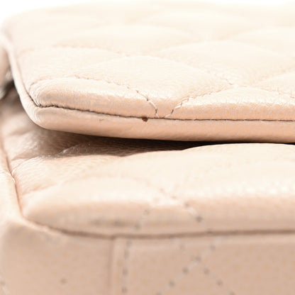 Chanel Caviar Quilted Maxi Double Flap Light Beige 7 of 12