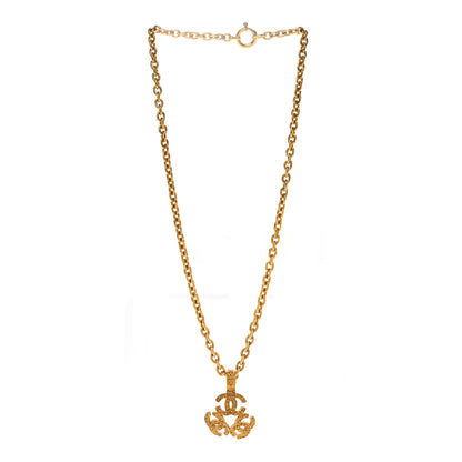 Chanel Metal Triple CC Chain Necklace Gold 3 of 5