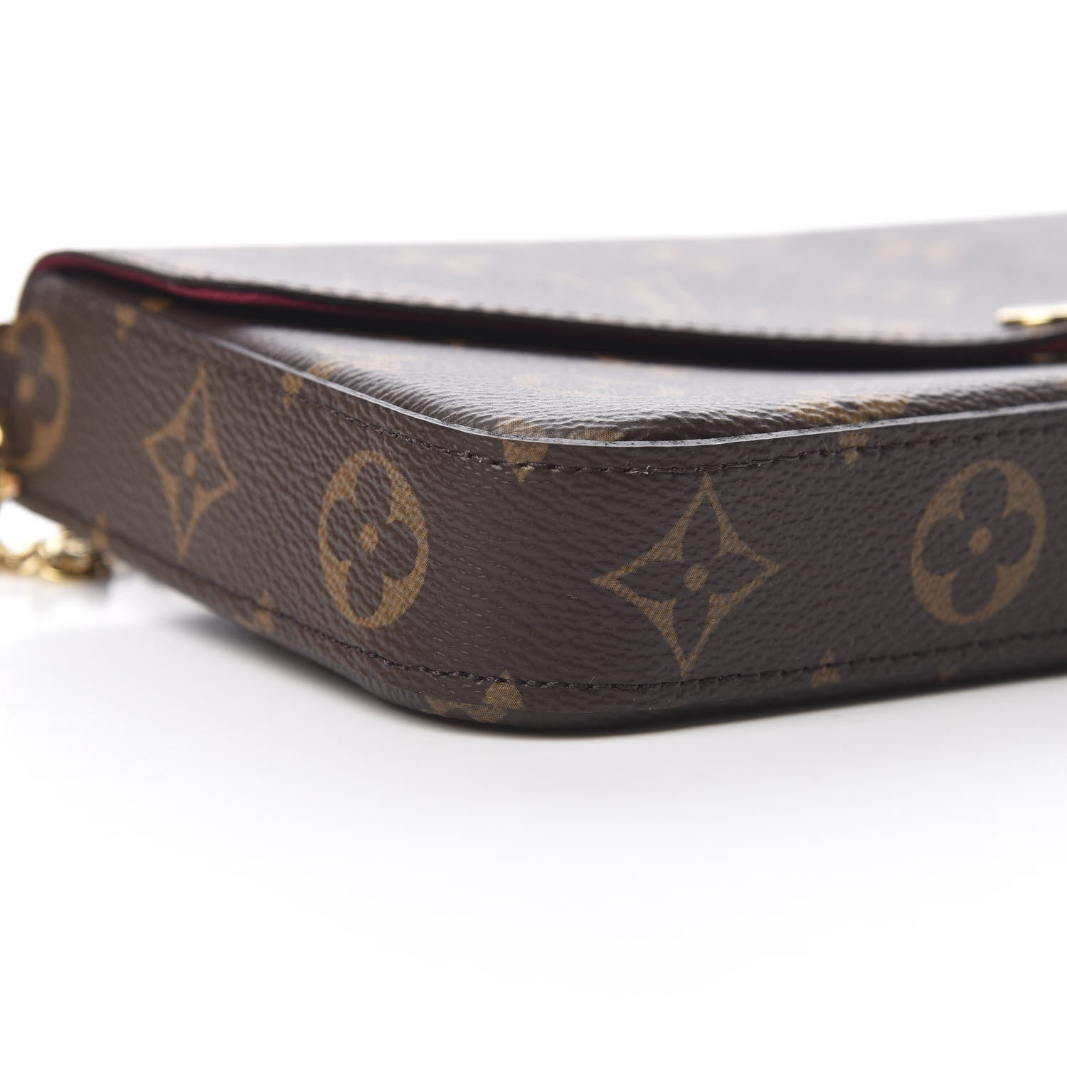 Louis Vuitton Monogram Pochette Felicie Chain Wallet Fuchsia 11 of 13