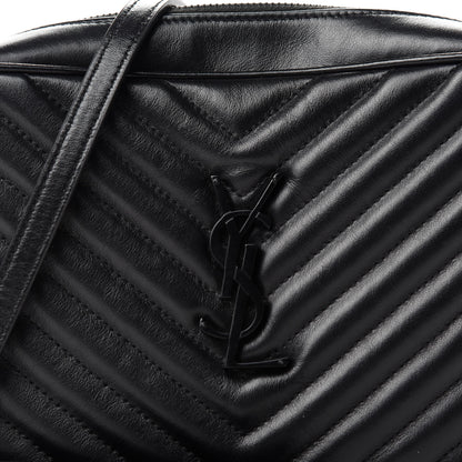 Saint Laurent Calfskin Matelasse Monogram Lou Camera Bag Black 12 of 12