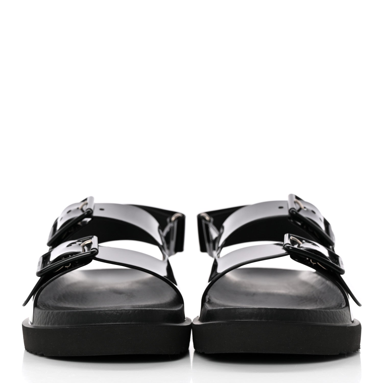 Gucci Rubber Mini Double G Womens Isla Dad Sandals 37 Black 2 of 9