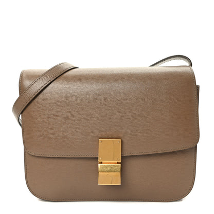 Celine Liege Calfskin Medium Classic Box Flap Bag Taupe 1 of 9