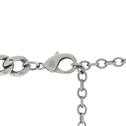 Chanel Resin CC Oversized Padlock Chain Necklace Silver Pearly White 3 of 3