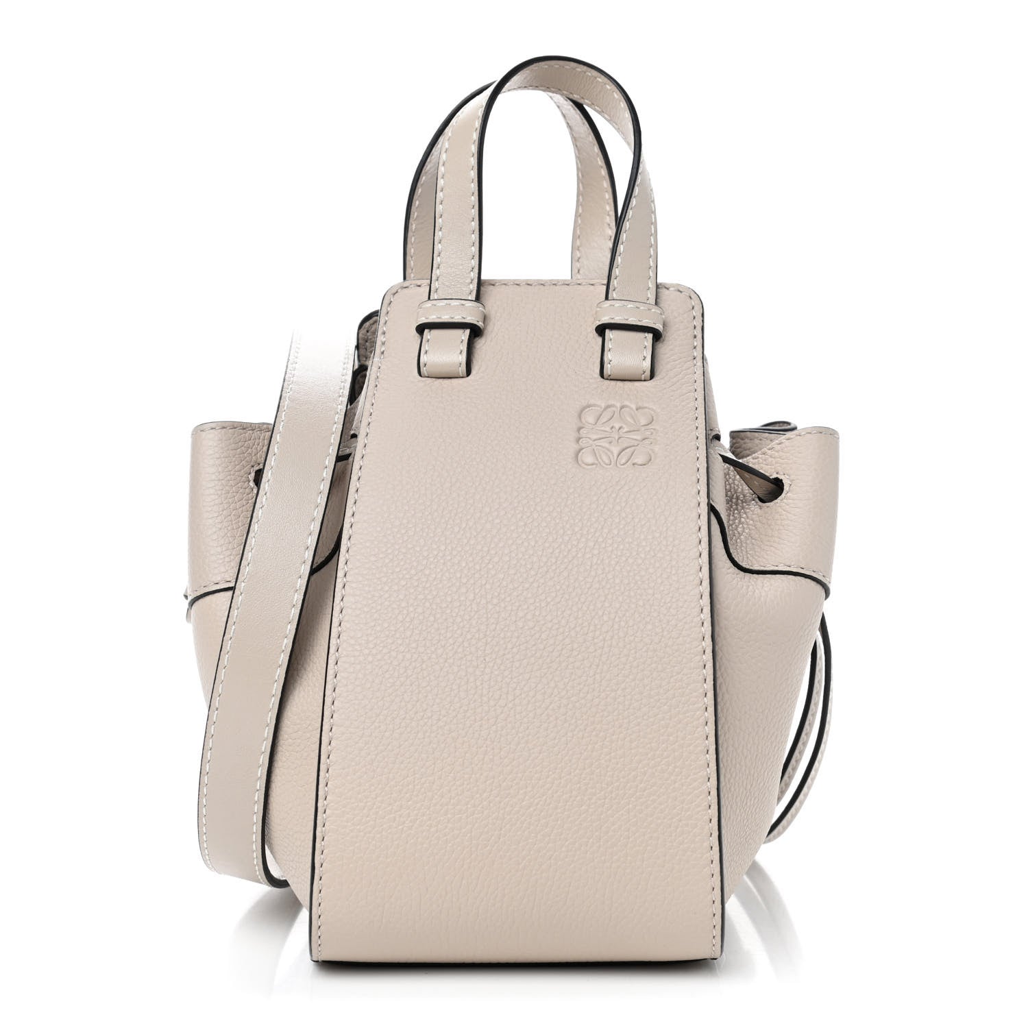 Loewe Grained Calfskin Mini Hammock Shoulder Bag Soft Soft White 1 of 6
