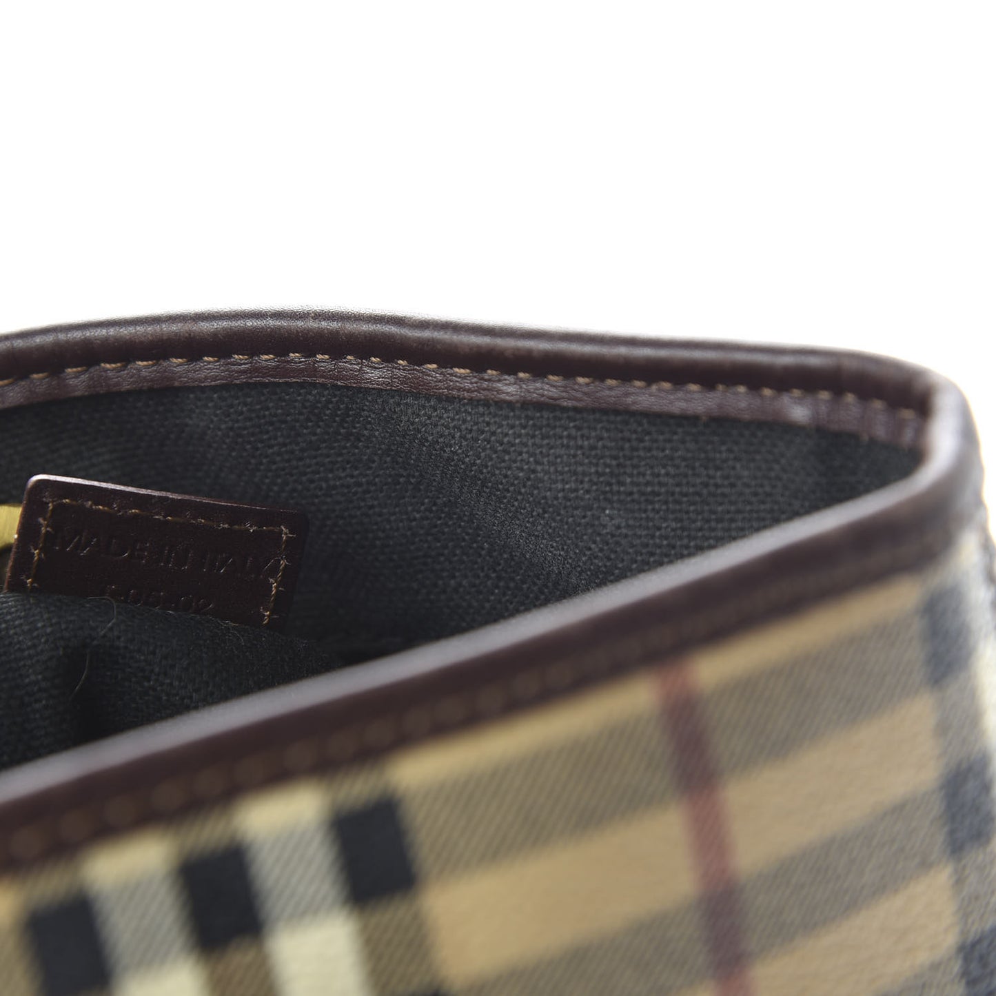 Haymarket Check Studded Small Tote Chocolate