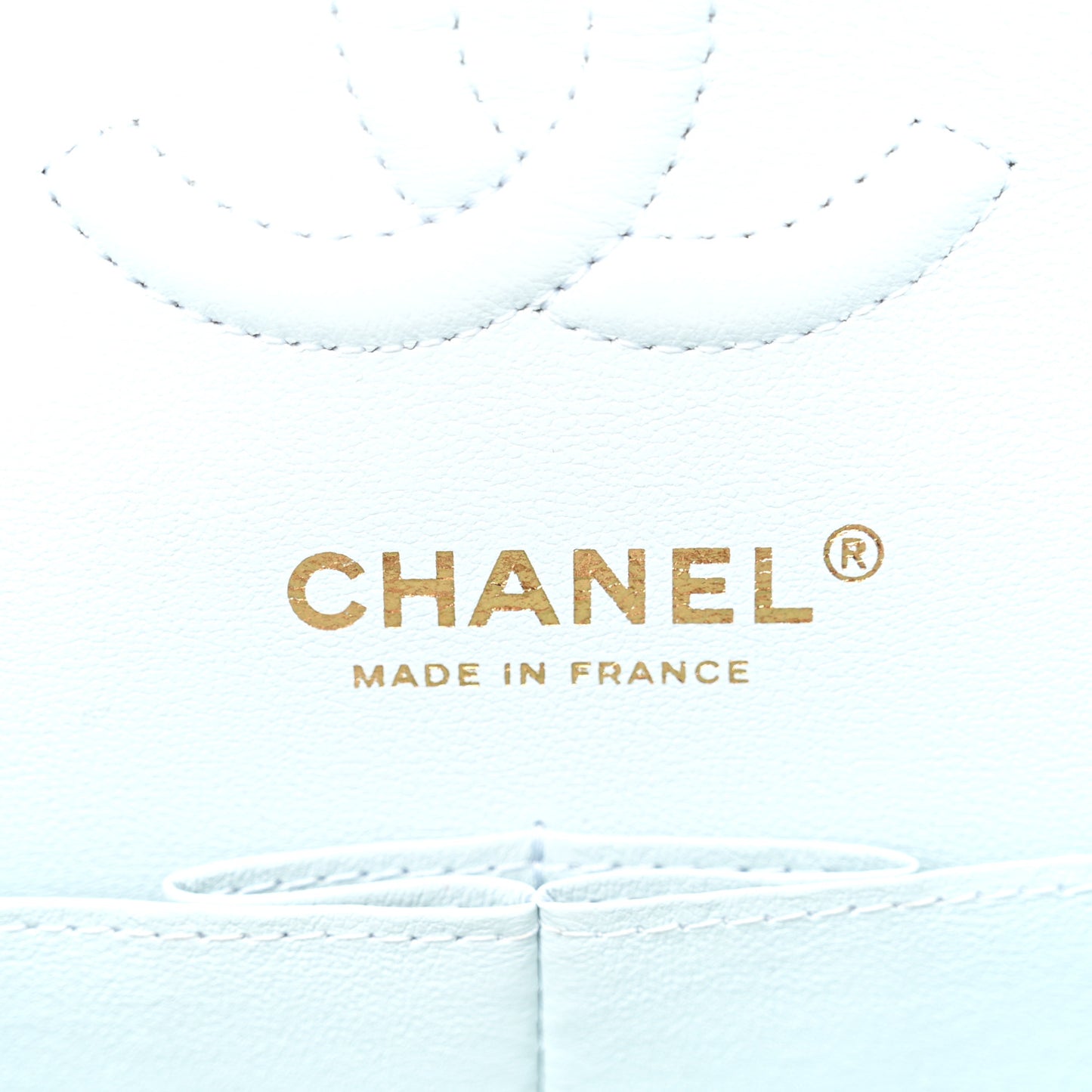 Caviar Quilted Small Double Flap Light Blue