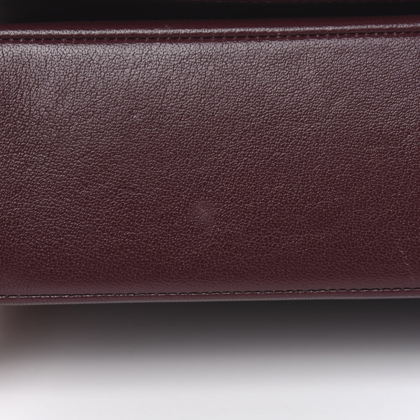 Sheepskin Quilted Vintage Mademoiselle Flap Dark Red