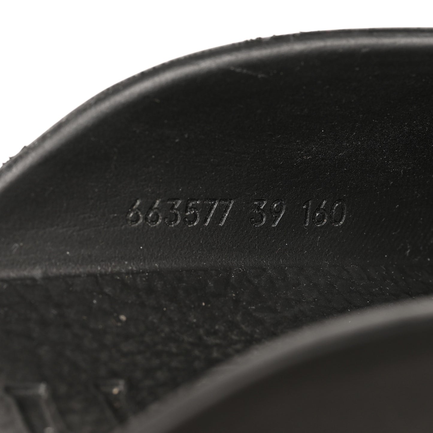 Rubber GG Monogram Perforated Elea Platform 55mm Lug Sole Sandals 39 Black