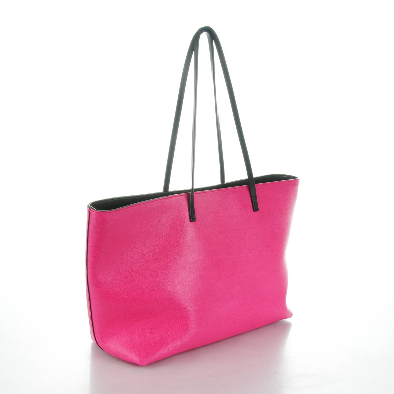 Fendi Vitello Elite Cuoio Monster Buggies Medium Roll Tote Ciclamino Black Multicolor Verde Prato 3 of 8