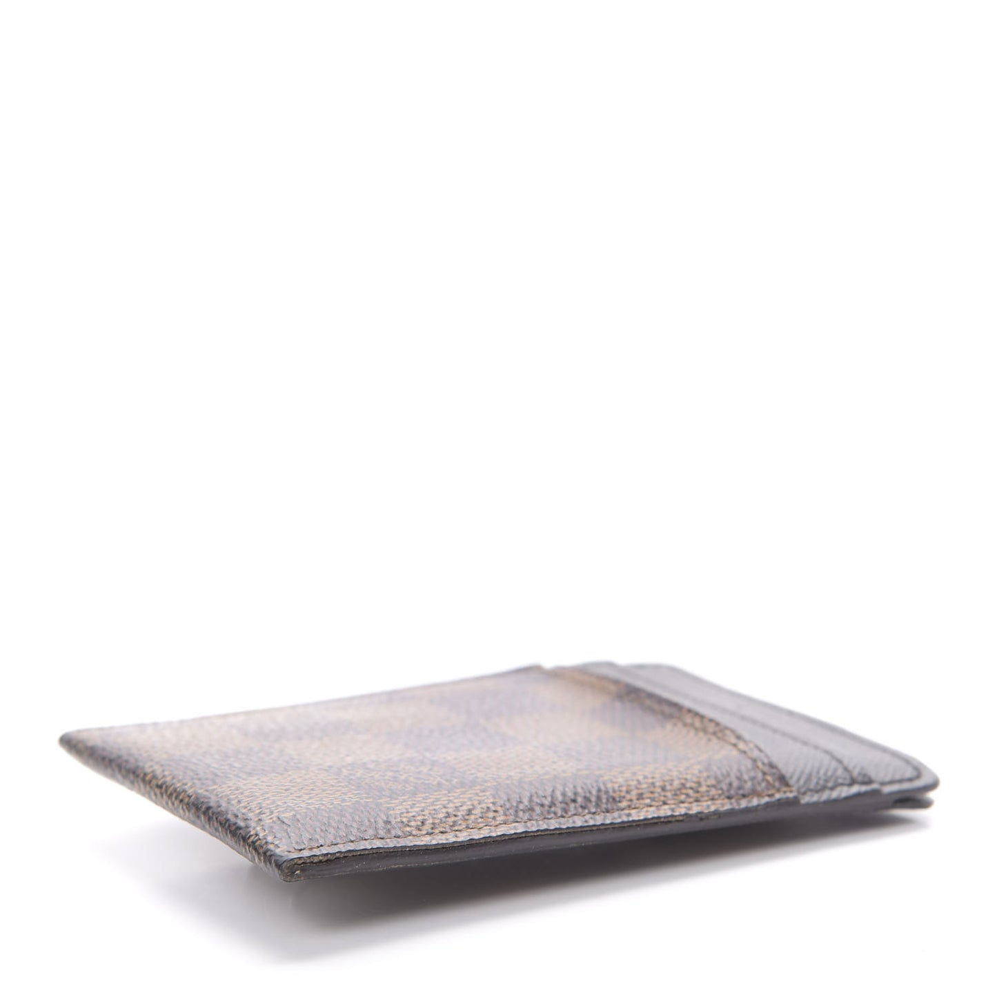 Damier Ebene Pince Card Holder Bill Clip