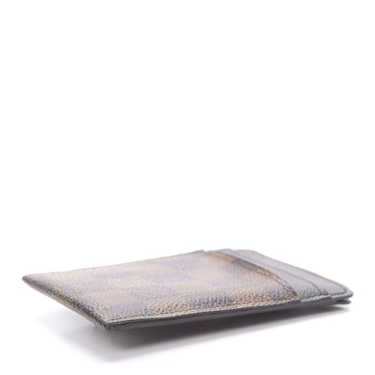 Louis Vuitton Damier Ebene Pince Card Holder Bill Clip 4 of 8