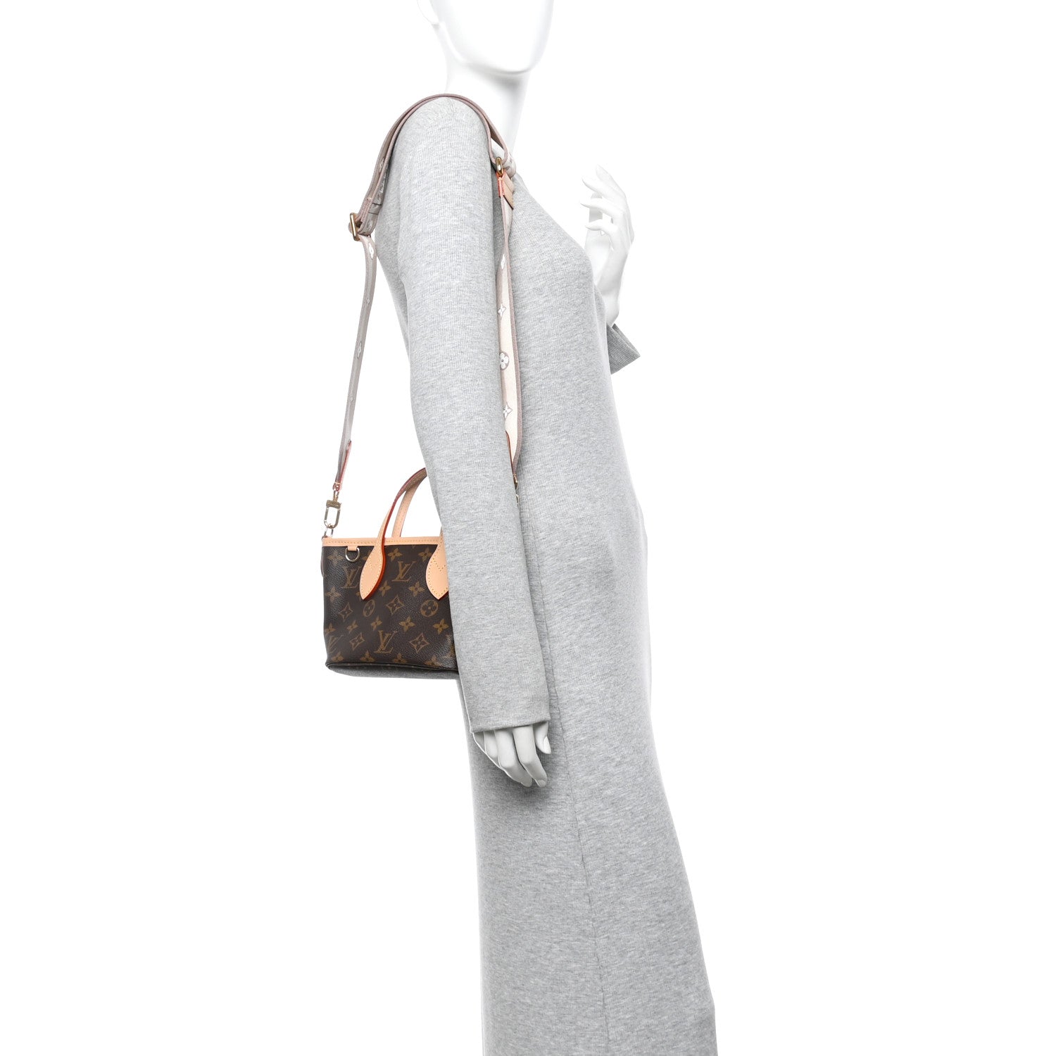Louis Vuitton Monogram Neverfull BB Beige 2 of 10