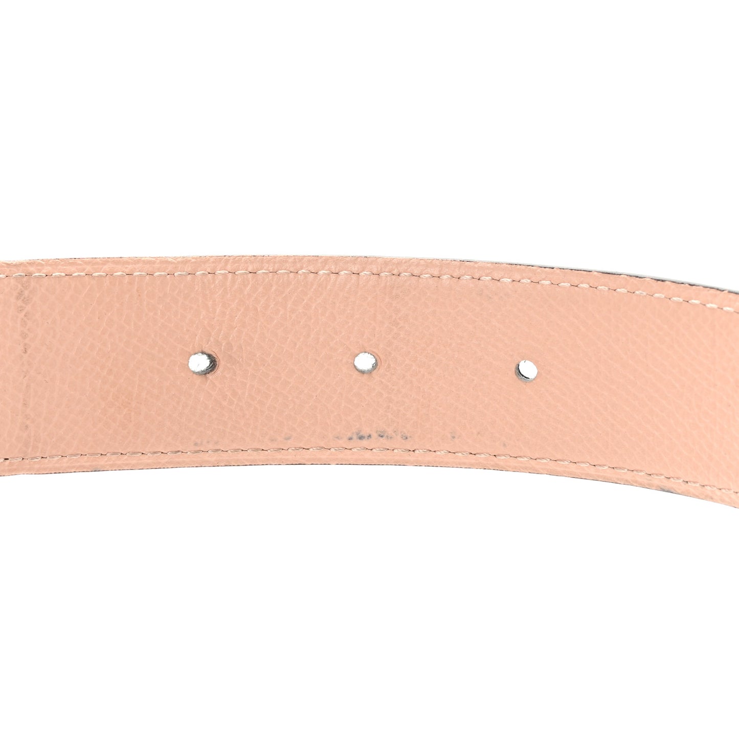Epsom Swift 32mm Guilloche H Belt 90 Bleu Ocean Rose Eglantine