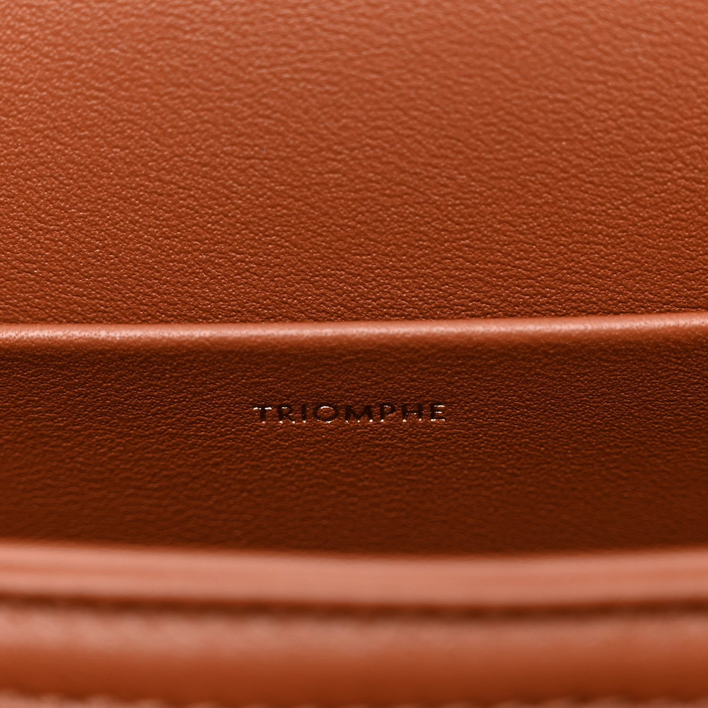 Textile Calfskin Classique Triomphe Bag Natural Tan