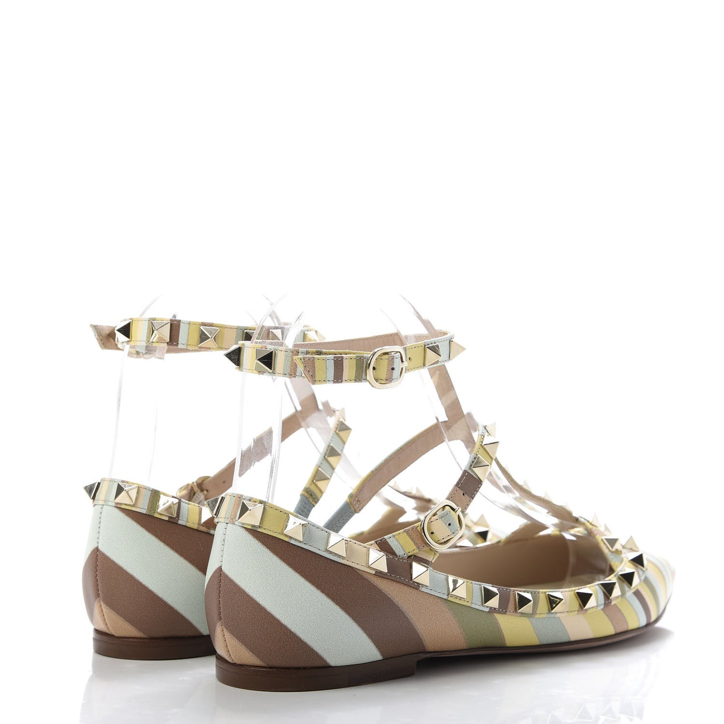 Nappa Native Couture 1975 Rockstud Cage Ballerina Flats 37 Multicolor