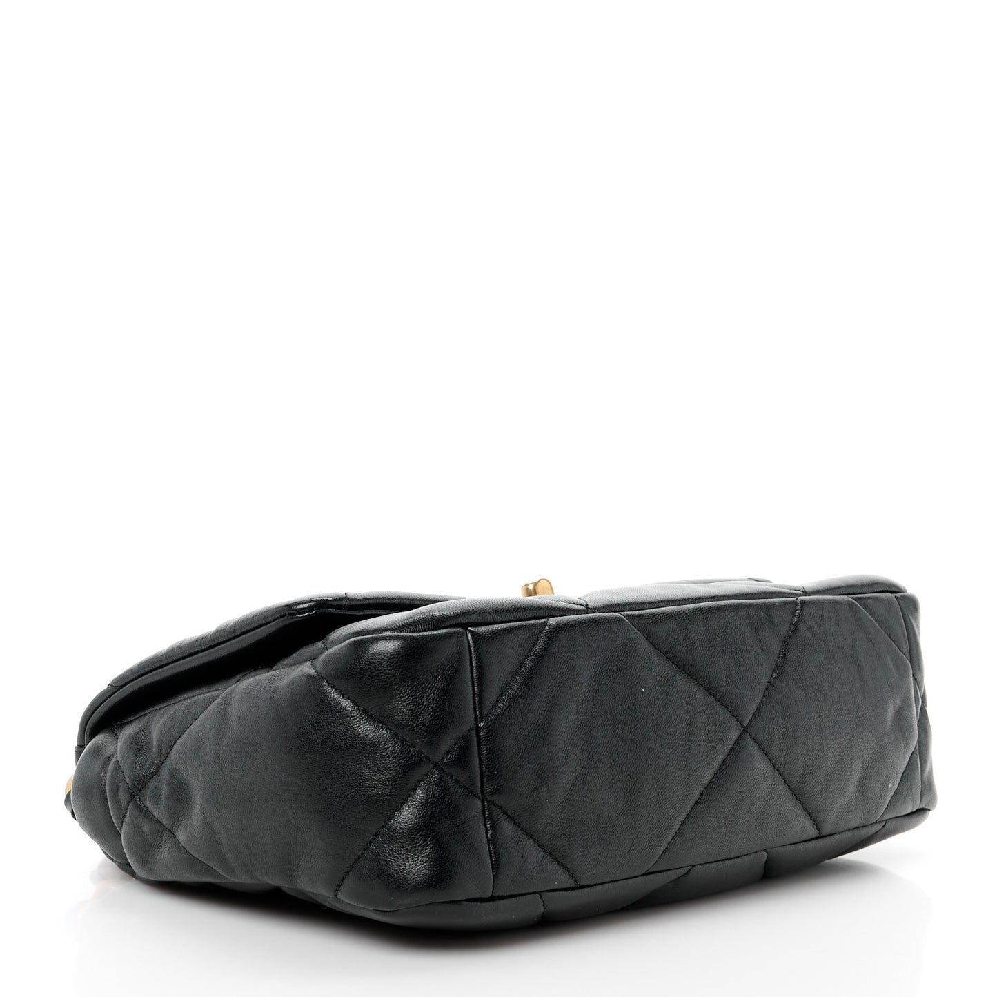 Lambskin Quilted Medium Chanel 19 Flap Black
