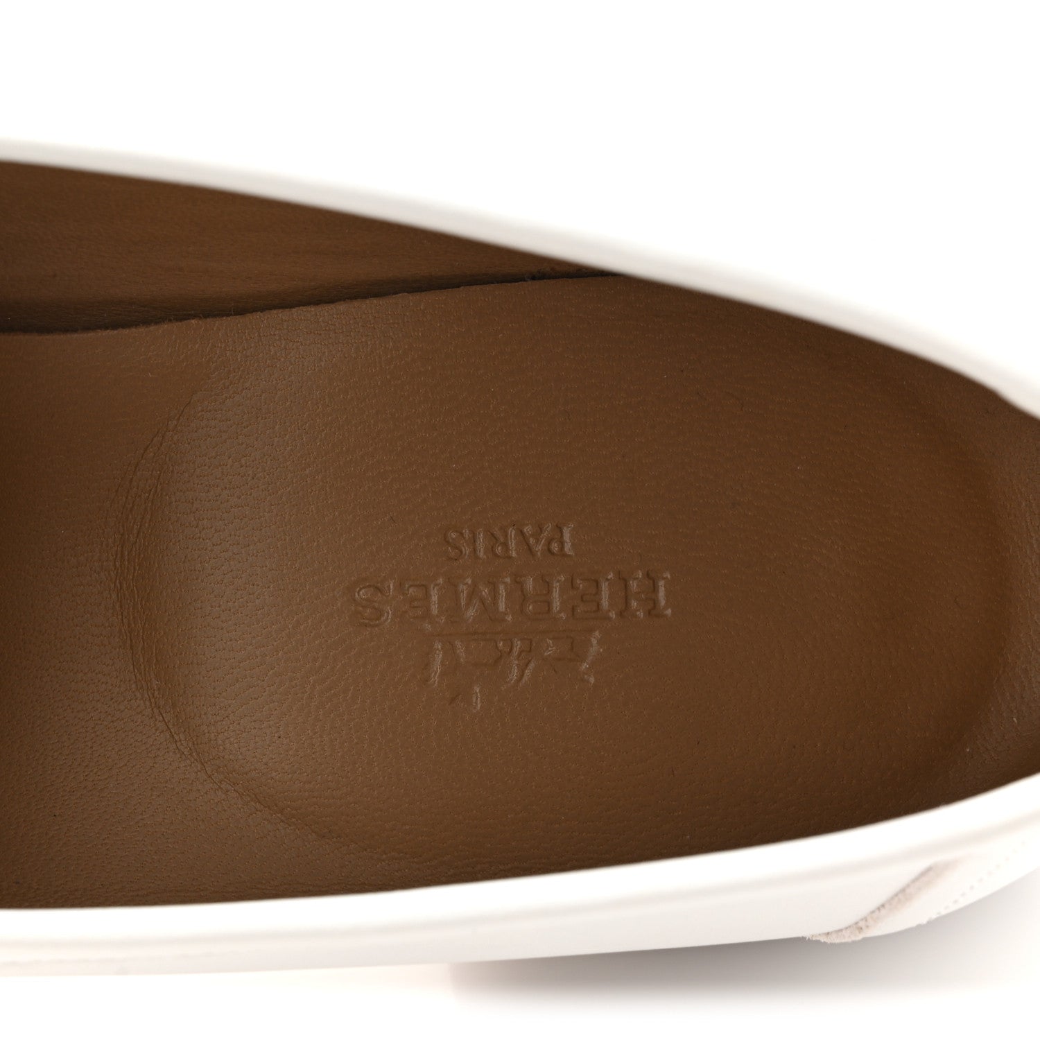Hermes Calfskin Womens Paris Loafers 39 White 1846121 – FASHIONPHILE